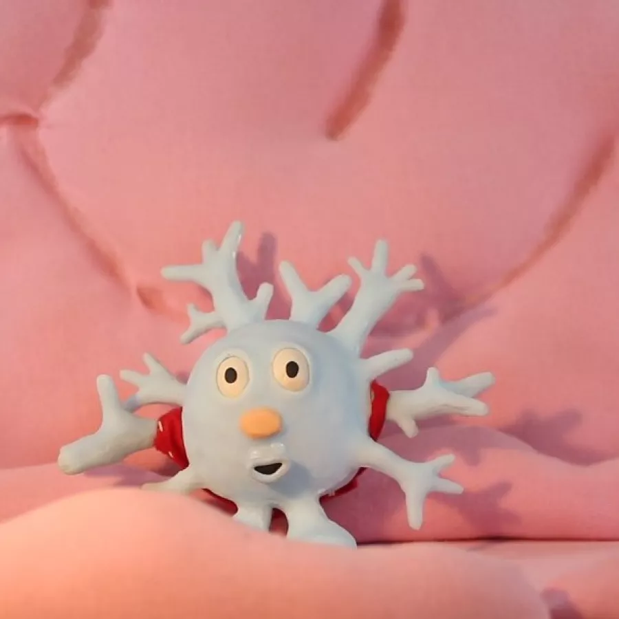 image of our main character Mylin the brain neuron